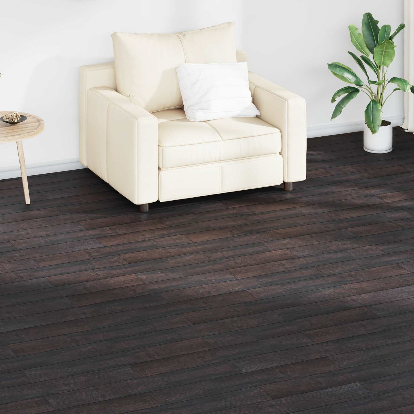 Gulvplanker 18 pcs Mørk brun 2,51 m² PVC