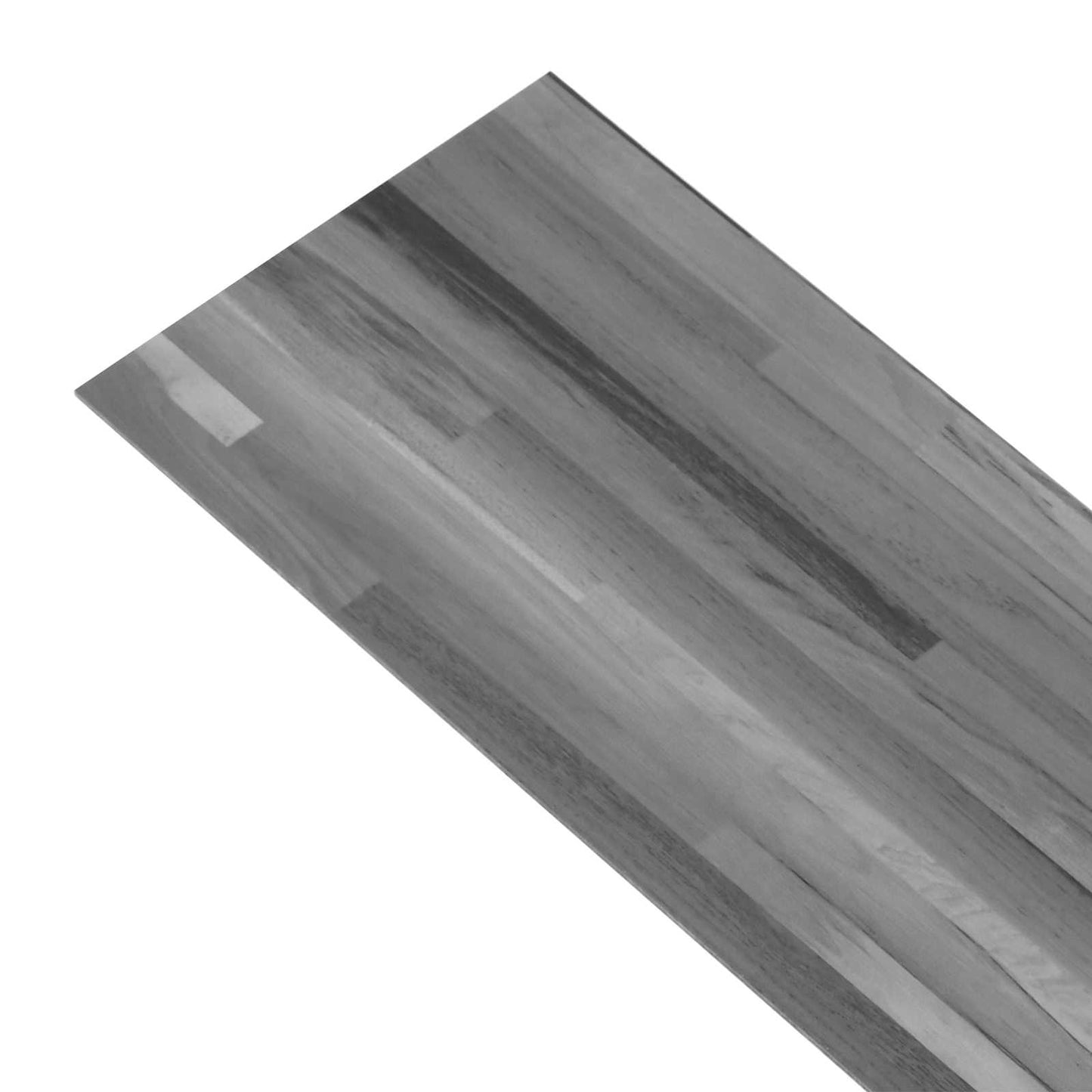Gulvplanker 2,51 m² 18 pcs PVC Stripete grå