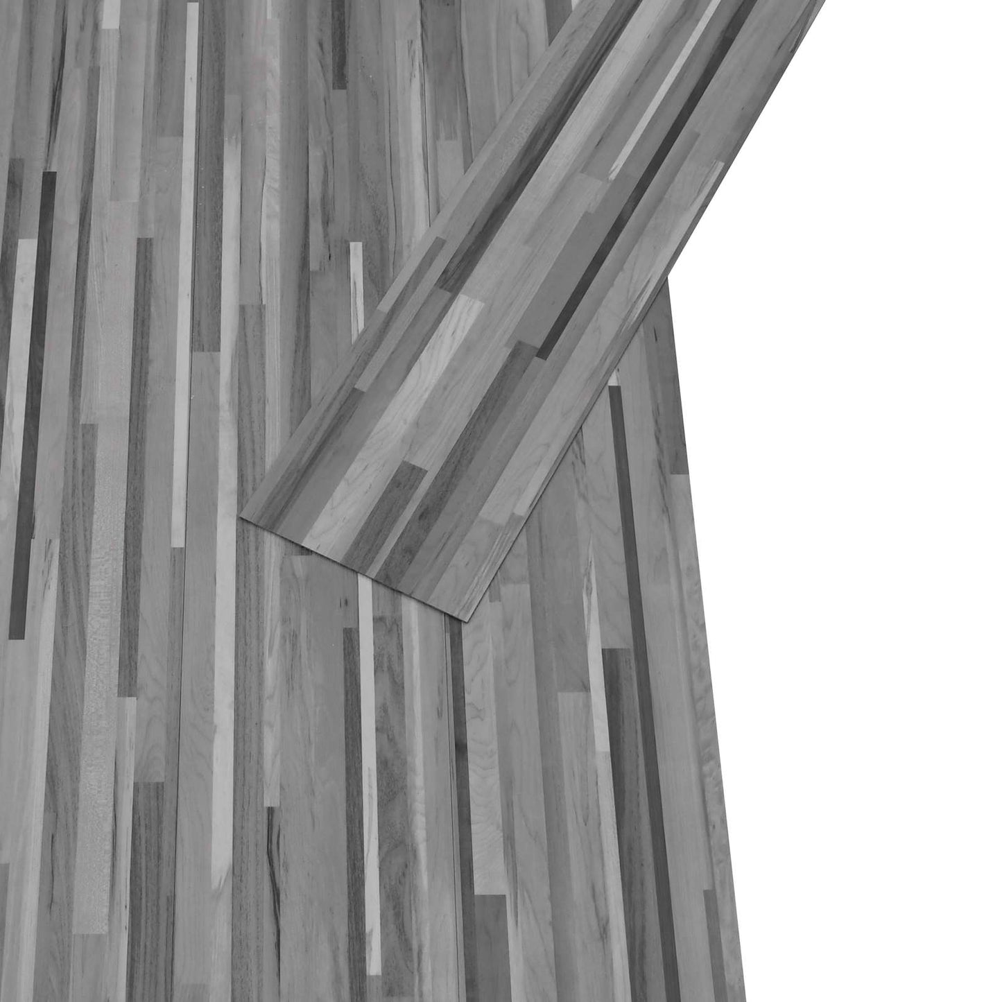 Gulvplanker 2,51 m² 18 pcs PVC Stripete grå