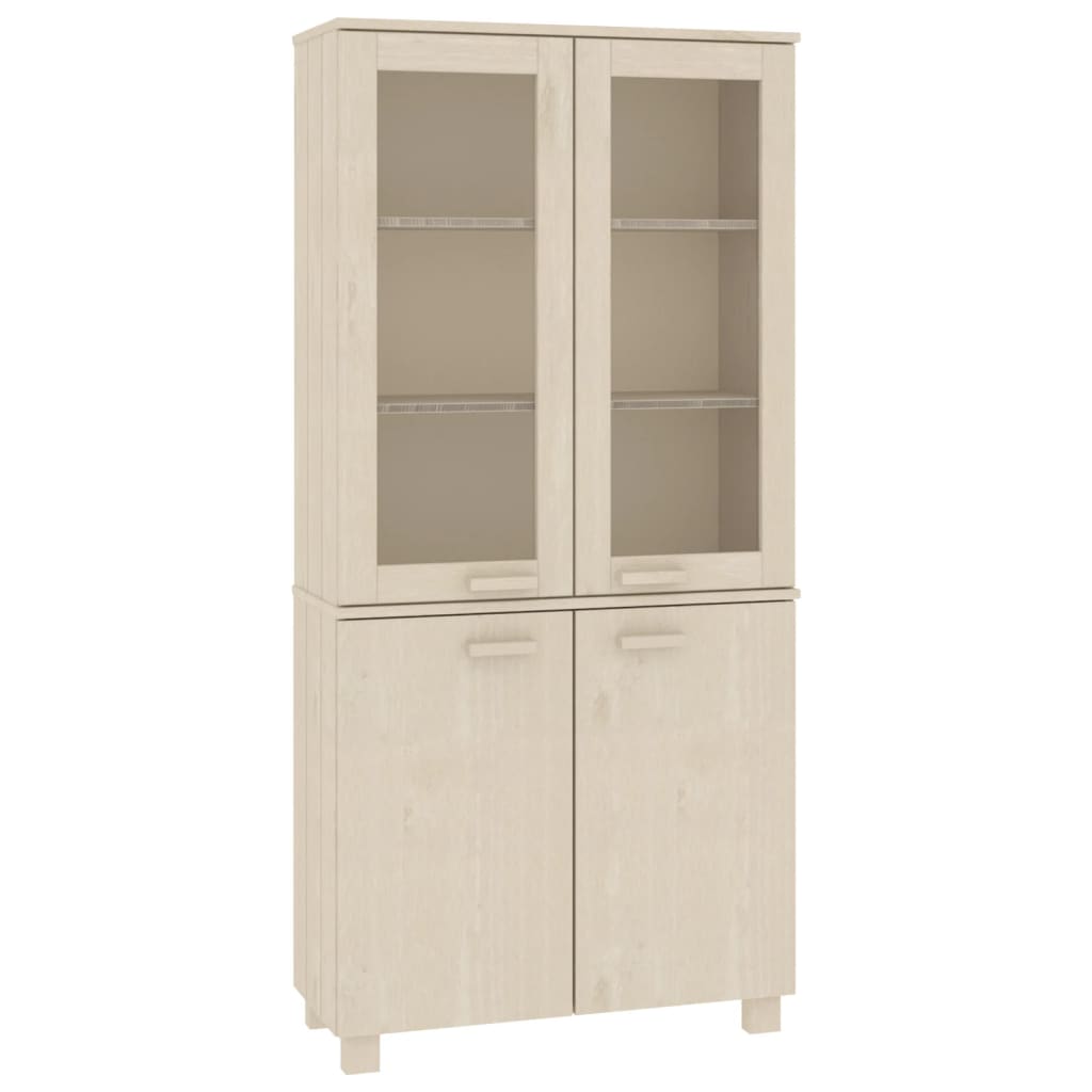 Highboard HAMAR heltre furu honningbrun