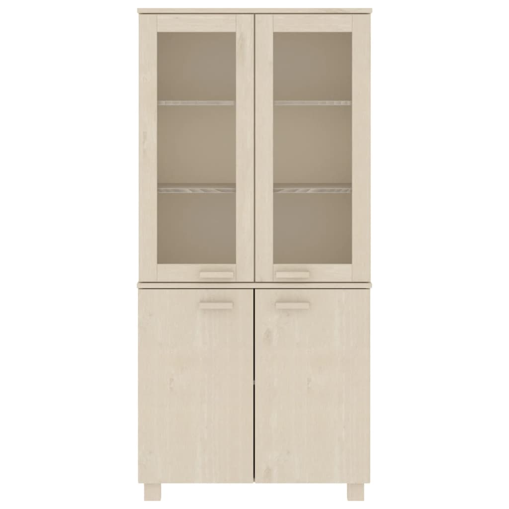Highboard HAMAR heltre furu honningbrun