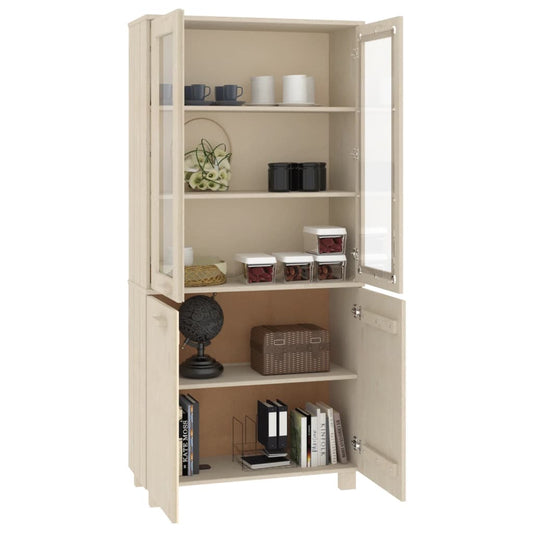 Highboard HAMAR heltre furu honningbrun