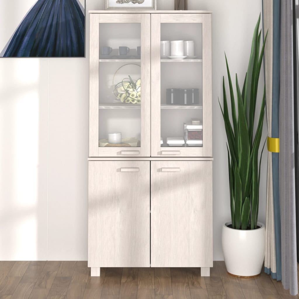 Highboard HAMAR heltre furu hvit