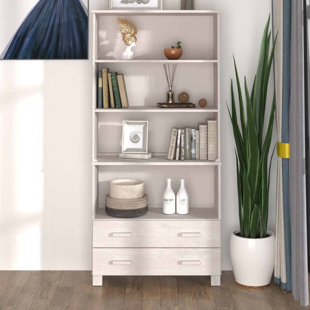 Highboard HAMAR heltre furu hvit