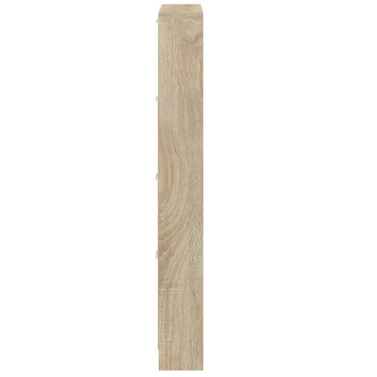Skoskap eik 59x17x150 cm konstruert tre