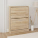 Skoskap eik 59x17x81 cm konstruert tre