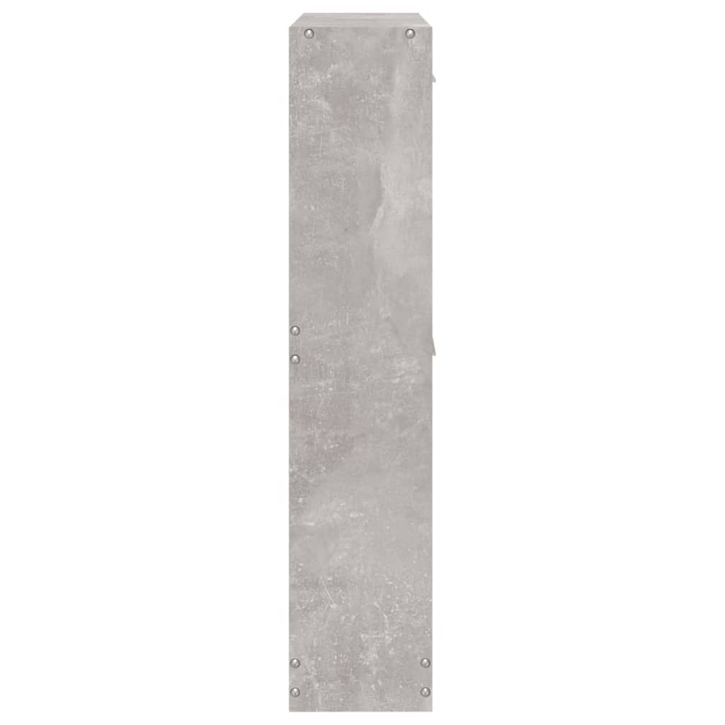 Skoskap betonggrå 59x17x81 cm konstruert tre vidaXL
