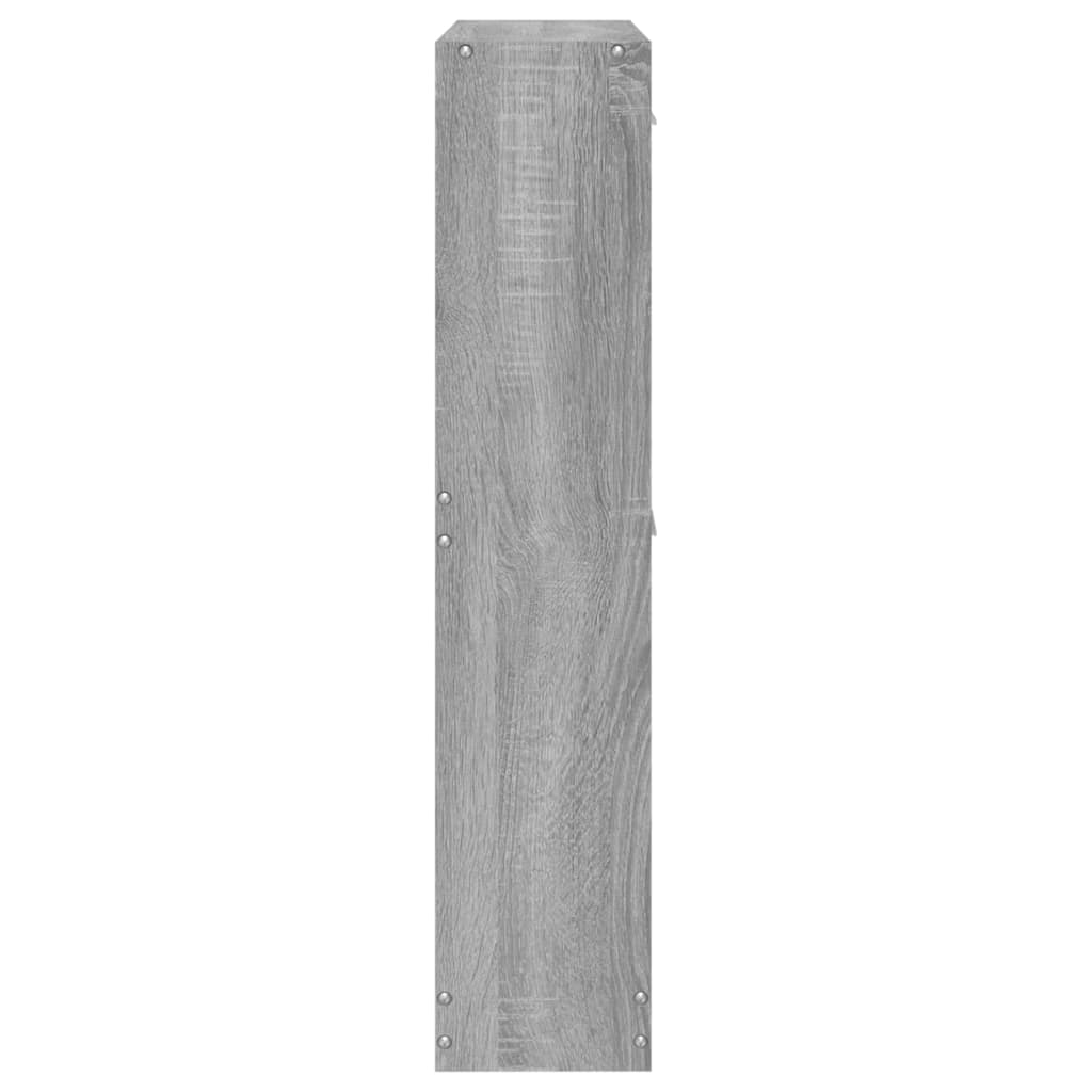 Skoskap grå sonoma 59x17x81 cm konstruert tre