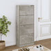 Skoskap betonggrå 63x24x147 cm konstruert tre