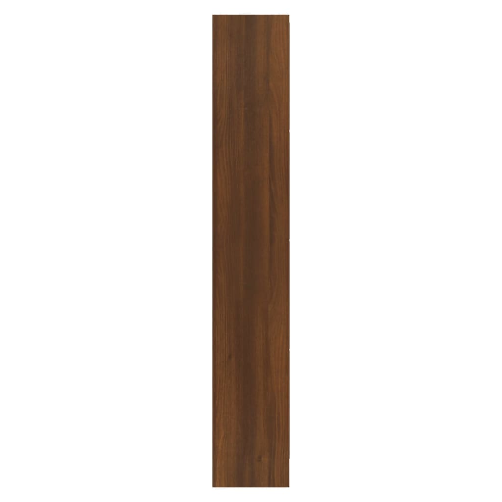 Skoskap brun eik 63x24x147 cm konstruert tre