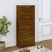 Skoskap brun eik 63x24x147 cm konstruert tre