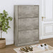Skoskap betonggrå 63x24x103 cm konstruert tre
