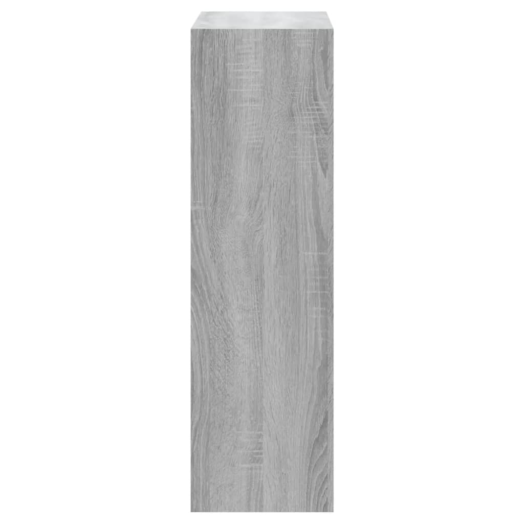Skoskap grå sonoma 63x24x81 cm konstruert tre