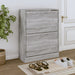 Skoskap grå sonoma 63x24x81 cm konstruert tre