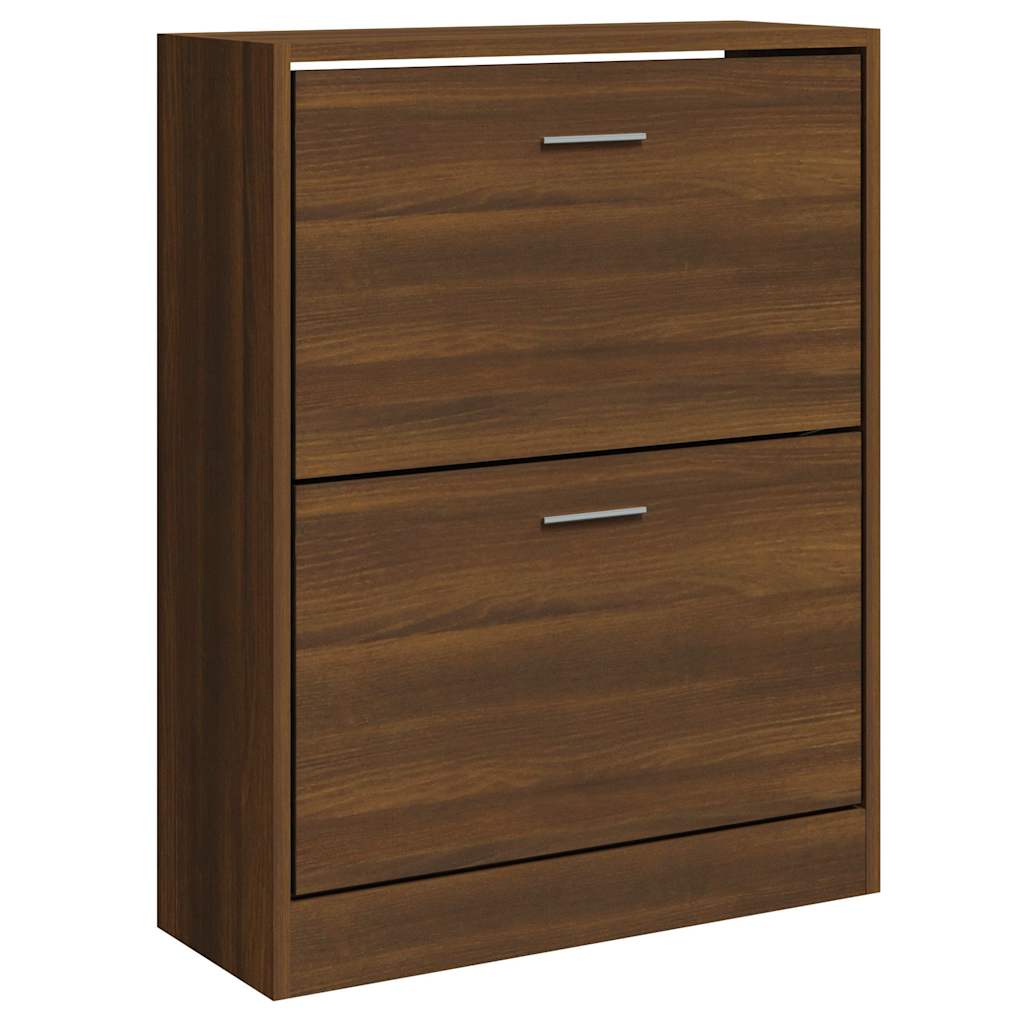 Skoskap brun eik 63x24x81 cm konstruert tre vidaXL