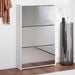 Skoskap med speil 3-lags høyglans hvit 63x17x102,5 cm