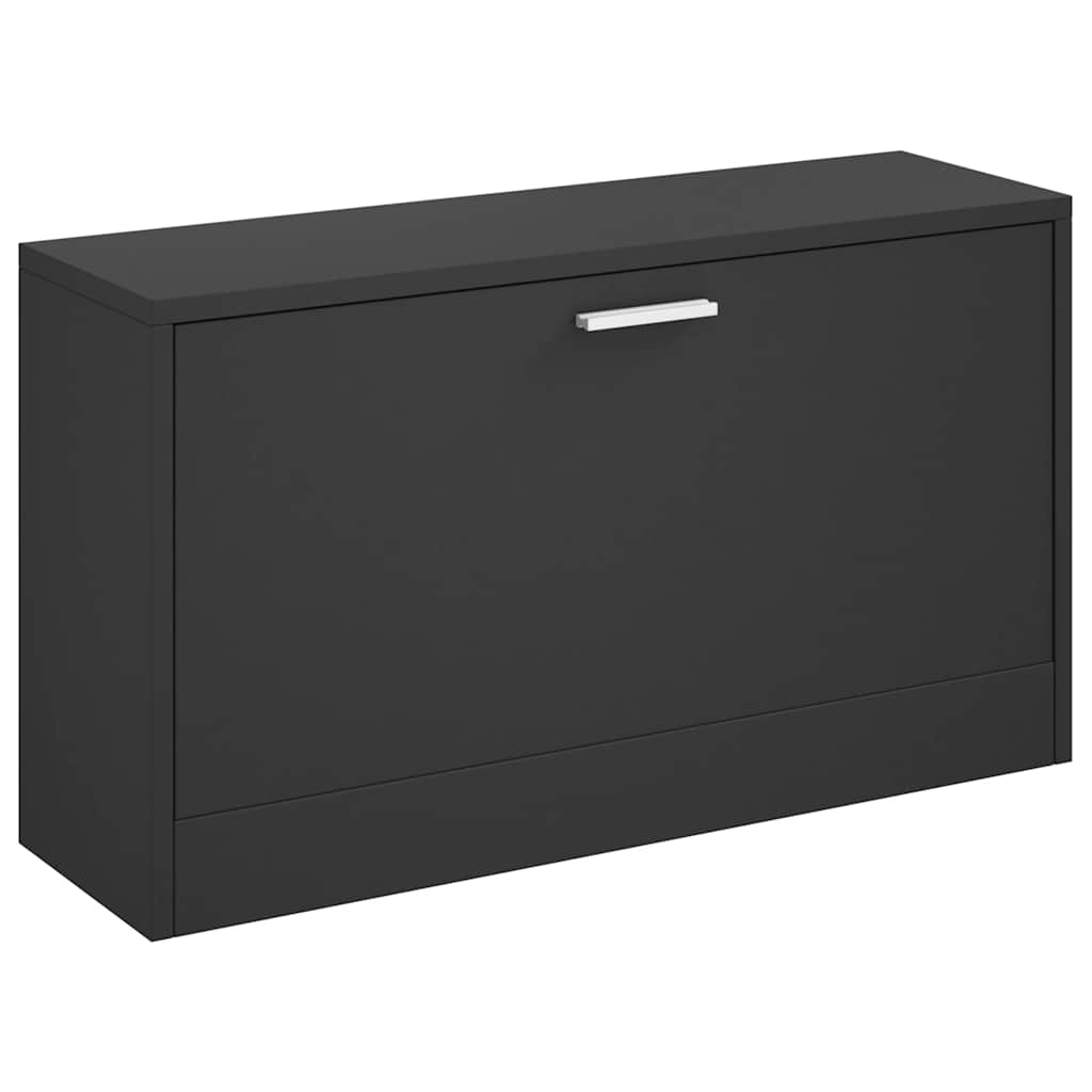 Skobenk svart 80x24x45 cm konstruert tre
