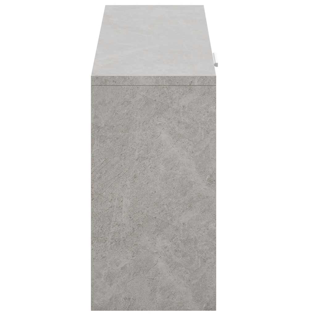 Skobenk betonggrå 80x24x45 cm konstruert tre