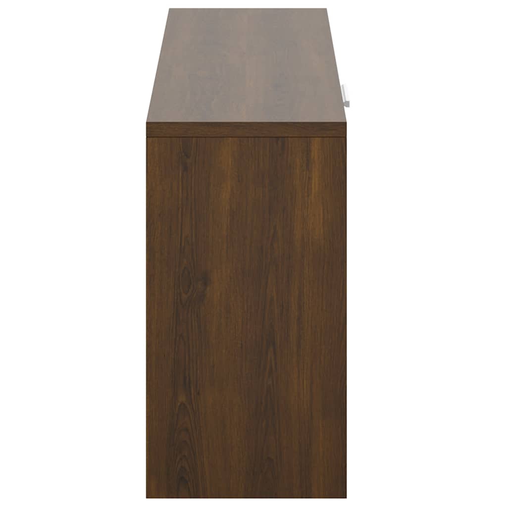 Skobenk brun eik 80x24x45 cm konstruert tre