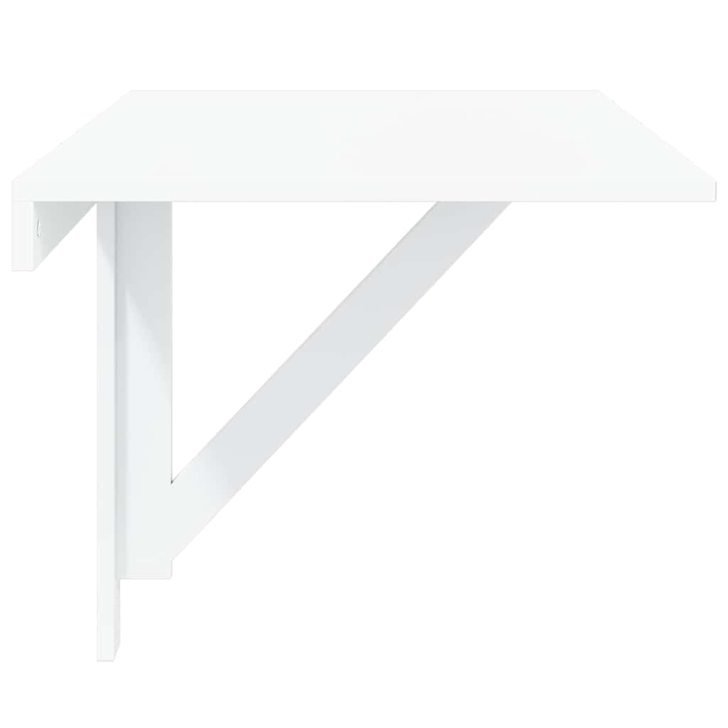 Sammenleggbart veggbord høyglans hvit100x60x56cm konstruert tre