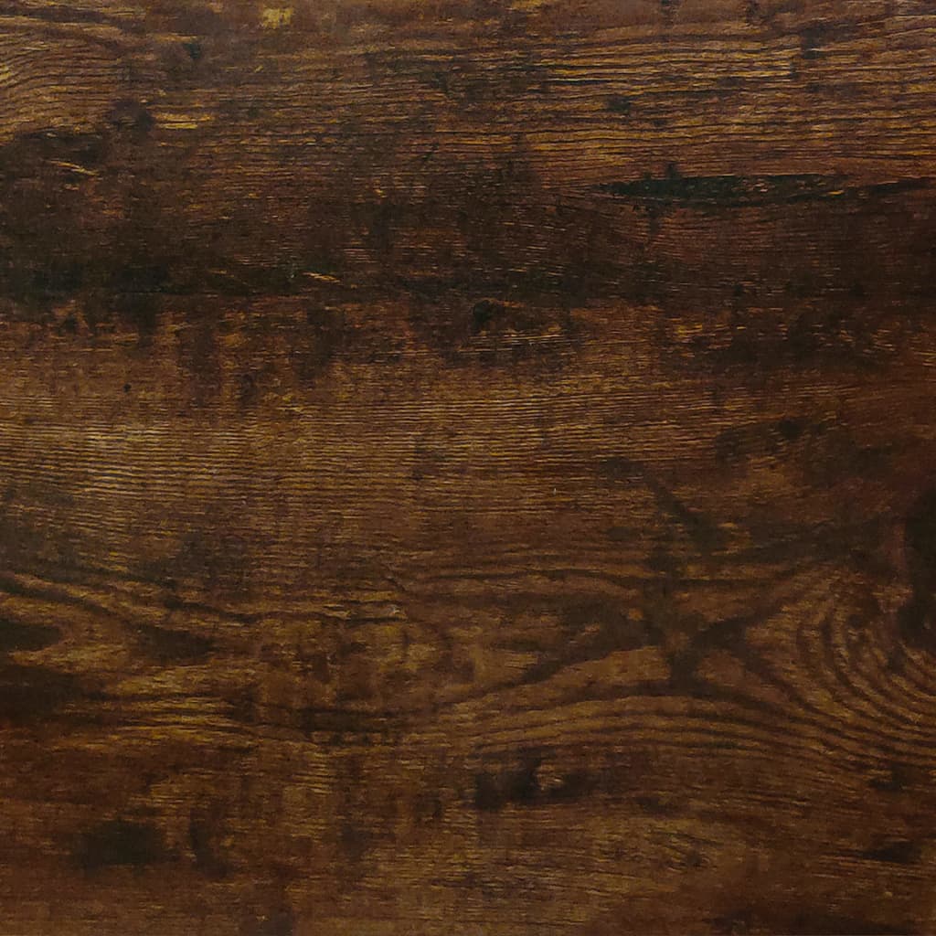 Skrivebord skuff og skap røkt eik 100x40x73 cm konstruert tre vidaXL