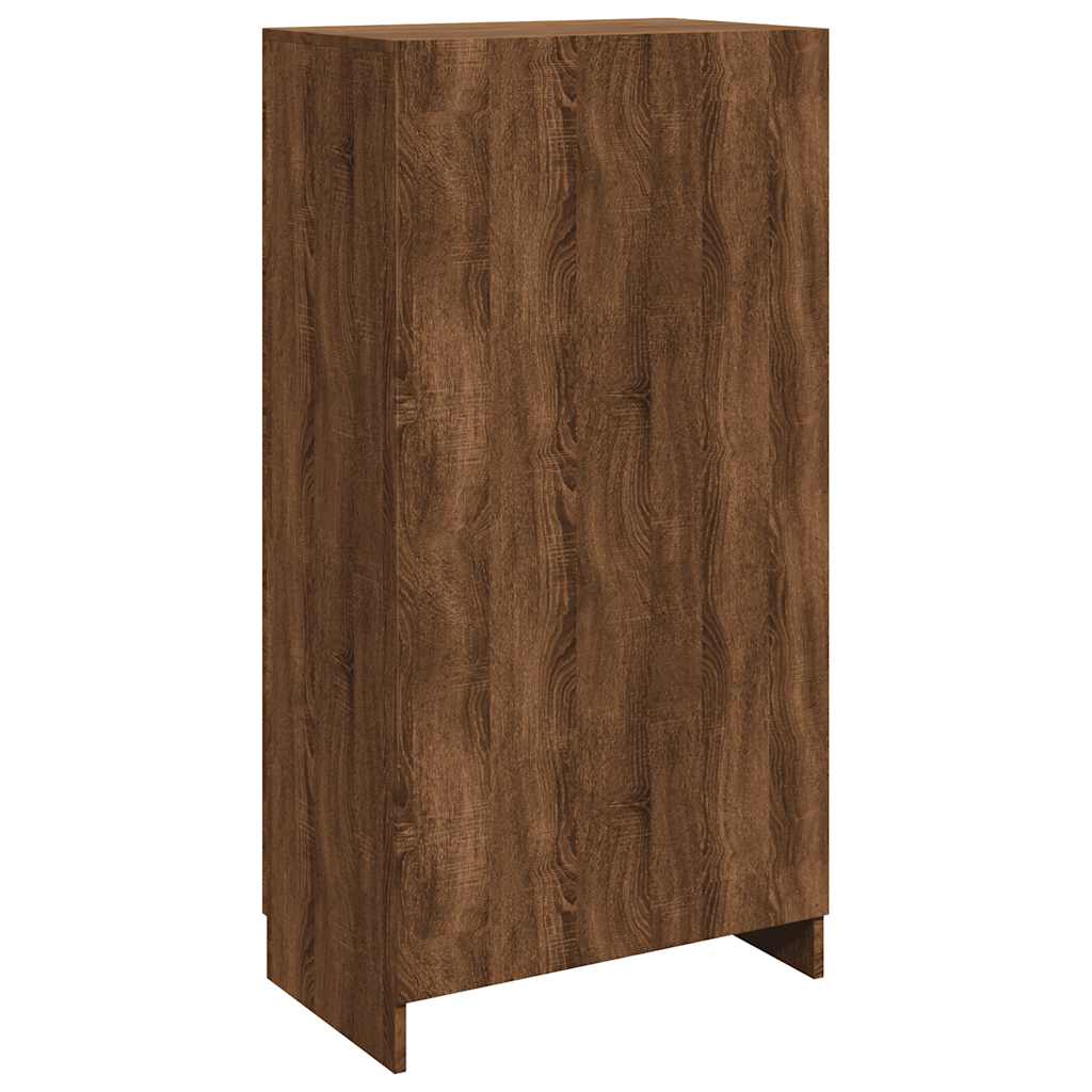 Skoskap brun eik 55x35x108 cm konstruert tre vidaXL
