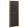 Romdeler 3 paneler svart 210x180 cm