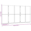 Romdeler 5 paneler svart 350x180 cm