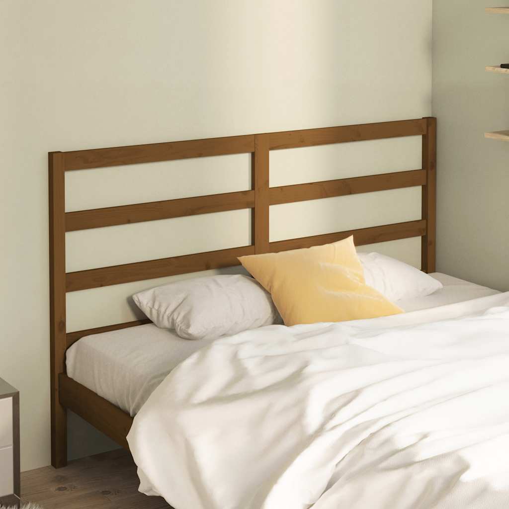 Sengegavl honningbrun 156x4x100 cm heltre furu