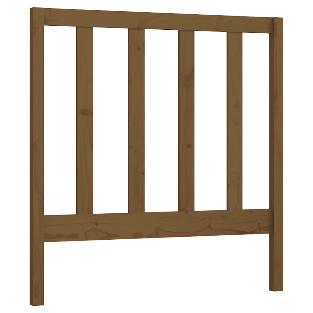 Sengegavl honningbrun 81x4x100 cm heltre furu