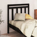 Sengegavl svart 81x4x100 cm heltre furu