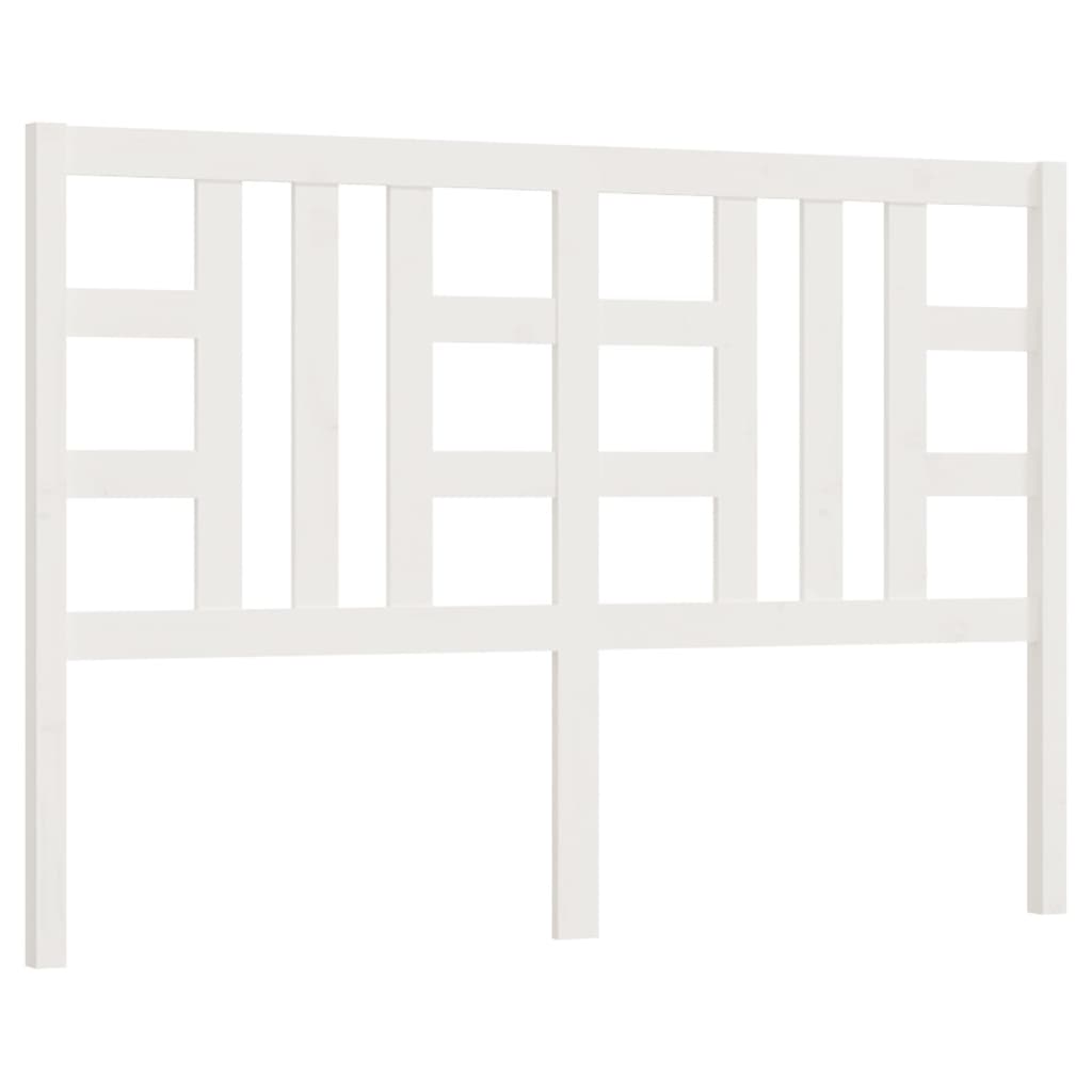 Sengegavl hvit 156x4x100 cm heltre furu