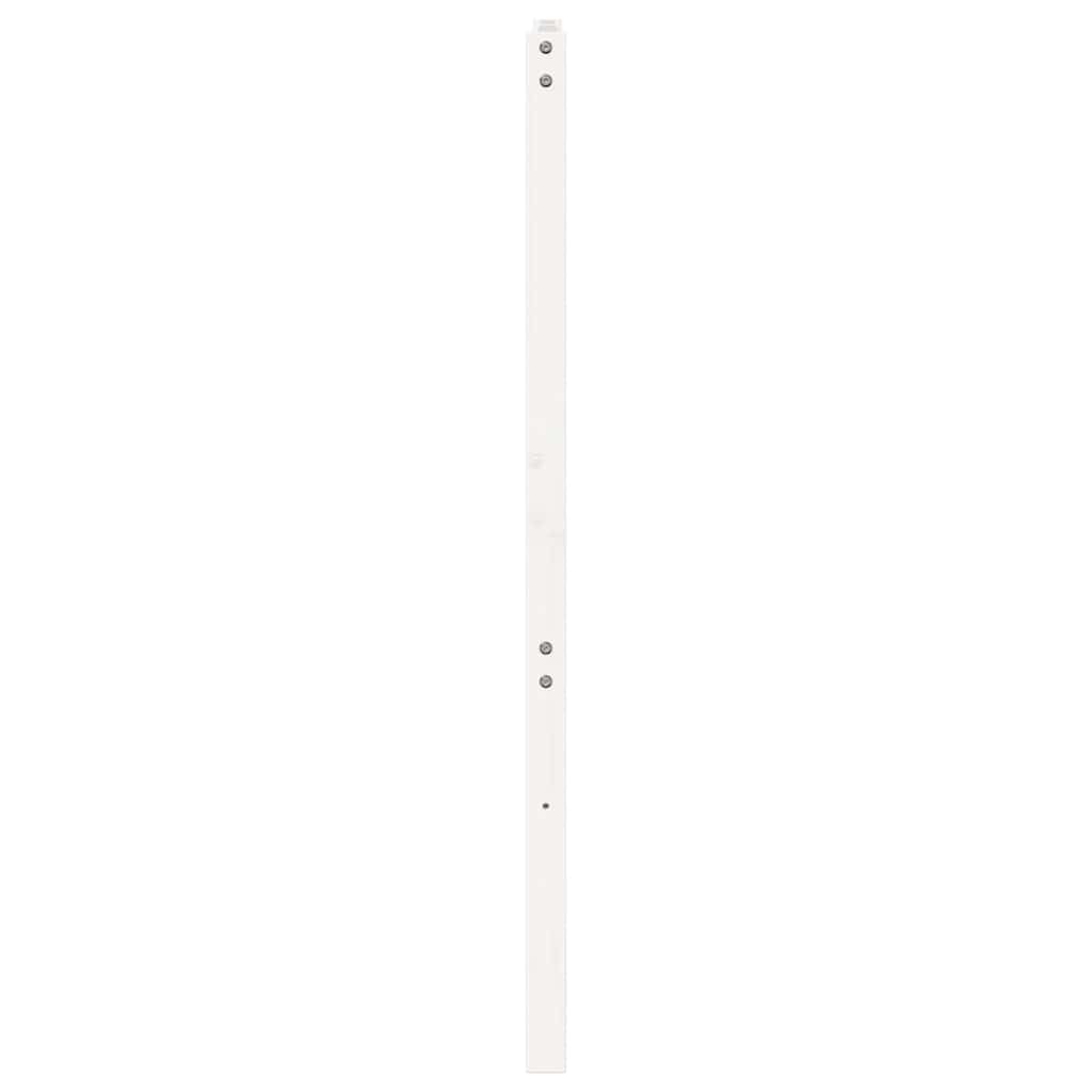 Sengegavl hvit 156x4x100 cm heltre furu