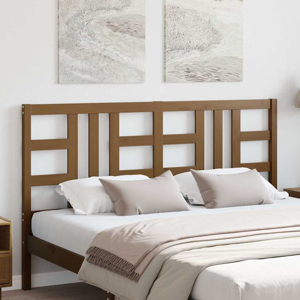 Sengegavl honningbrun 166x4x100 cm heltre furu