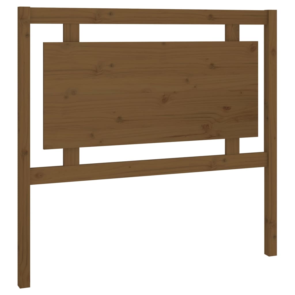 Sengegavl honningbrun 105,5x4x100 cm heltre furu vidaXL