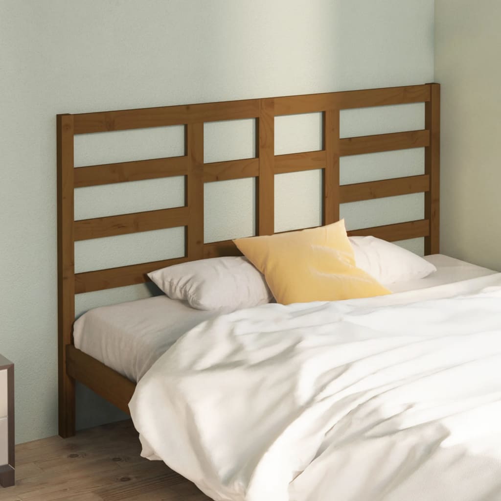 Sengegavl honningbrun 166x4x104 cm heltre furu