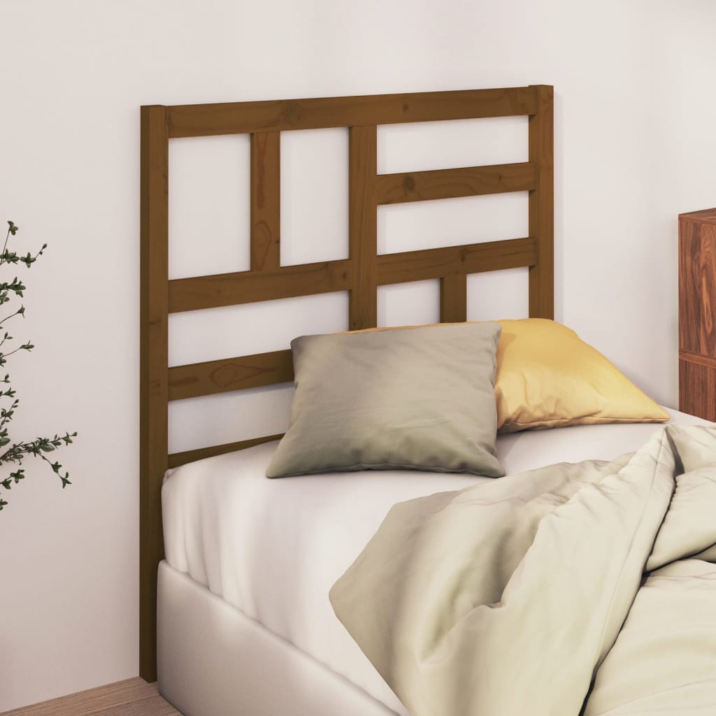 Sengegavl honningbrun 81x4x104 cm heltre furu
