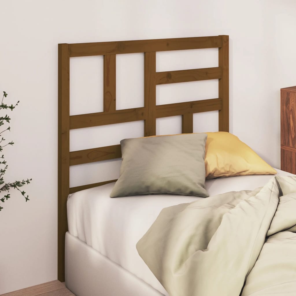Sengegavl honningbrun 96x4x104 cm heltre furu