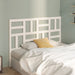 Sengegavl hvit 126x4x104 cm heltre furu