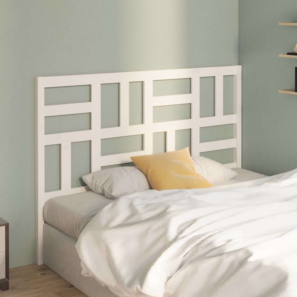 Sengegavl hvit 166x4x104 cm heltre furu