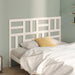 Sengegavl hvit 166x4x104 cm heltre furu