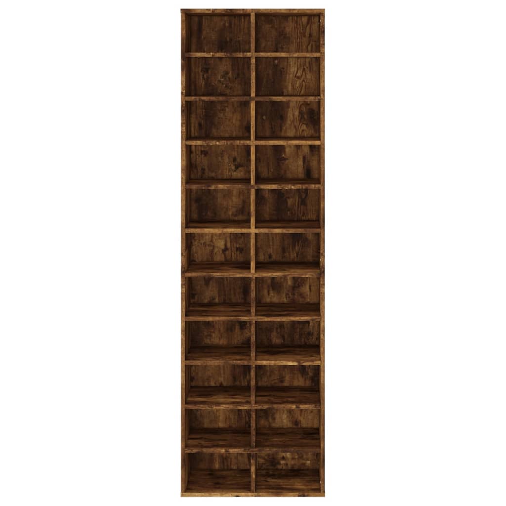 Skohylle røkt eik 54x34x183 cm konstruert tre