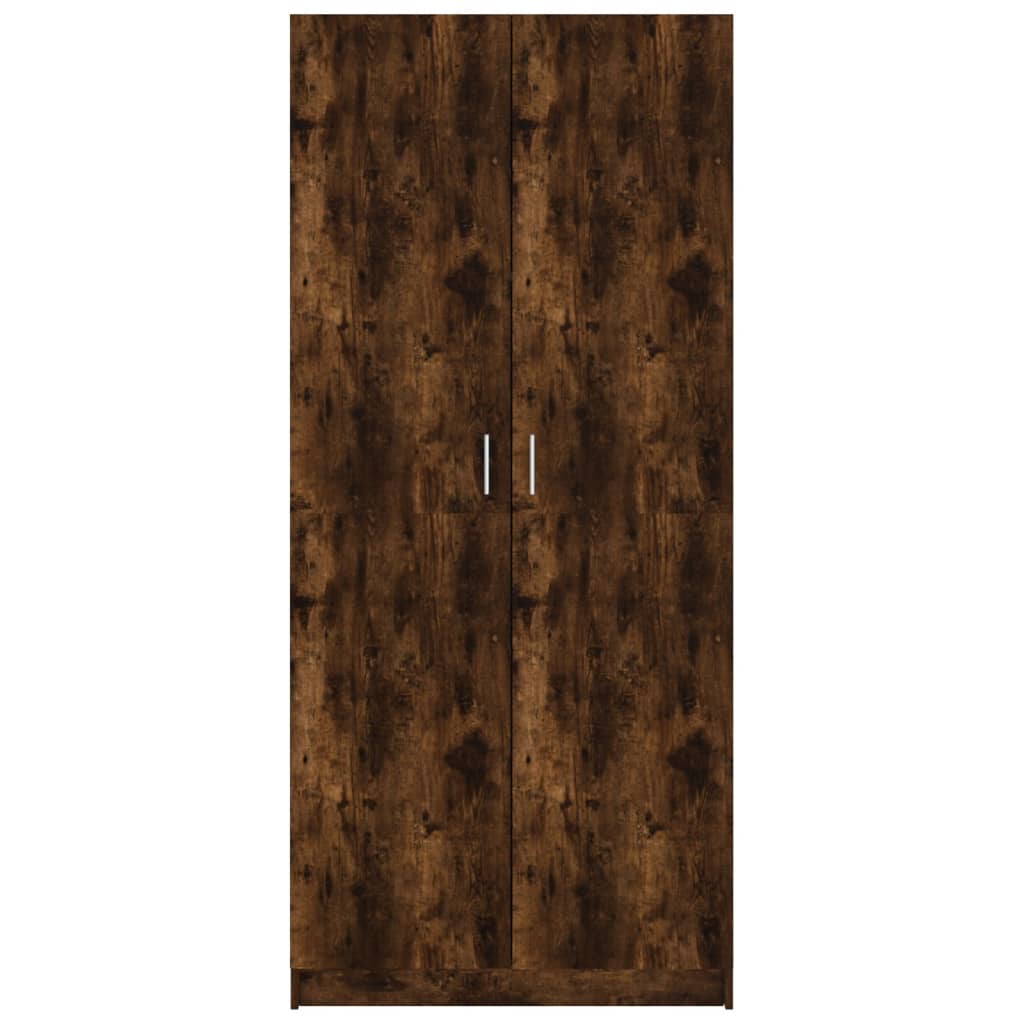 Garderobe røkt eik 80x52x180 cm konstruert tre