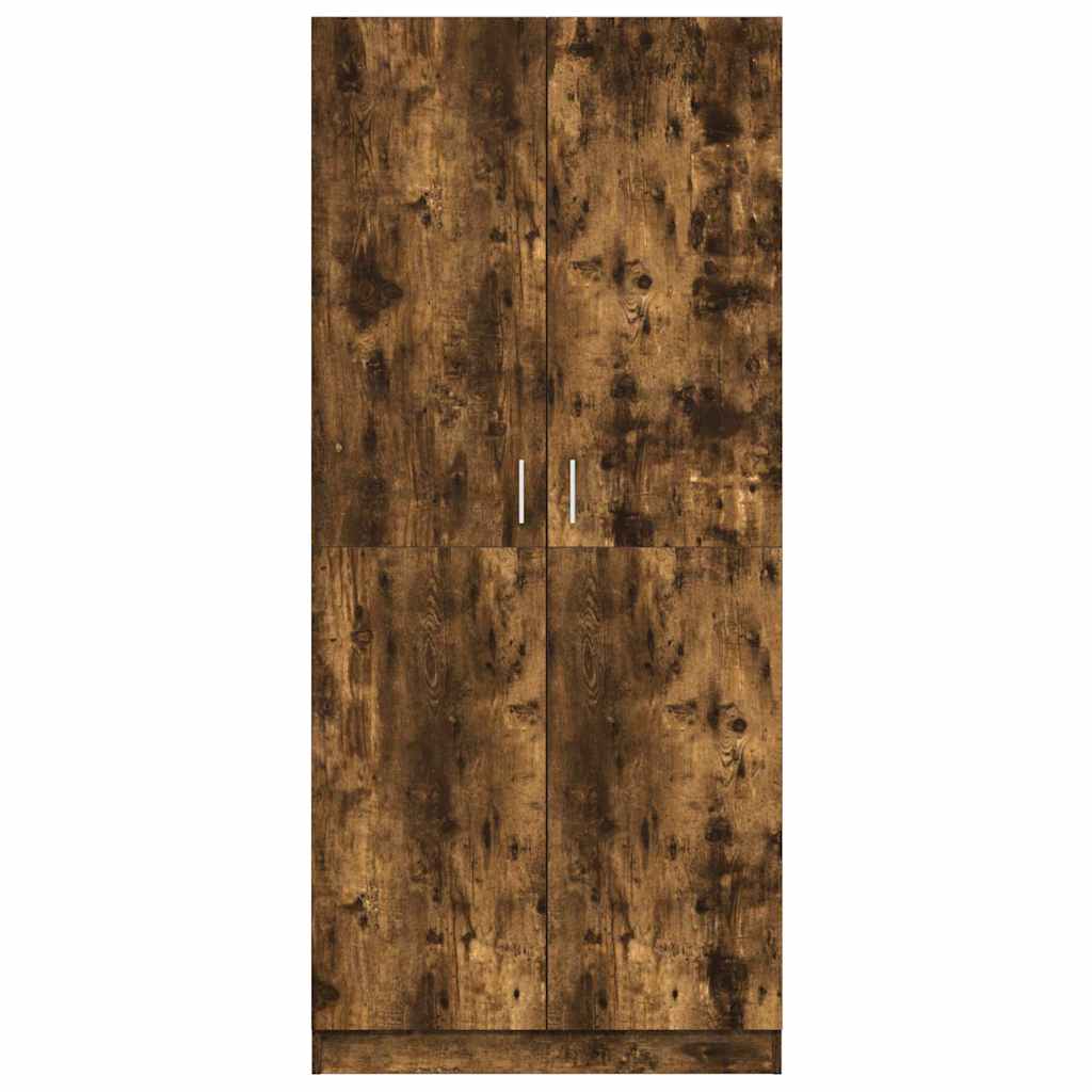 Garderobe røkt eik 80x52x180 cm konstruert tre