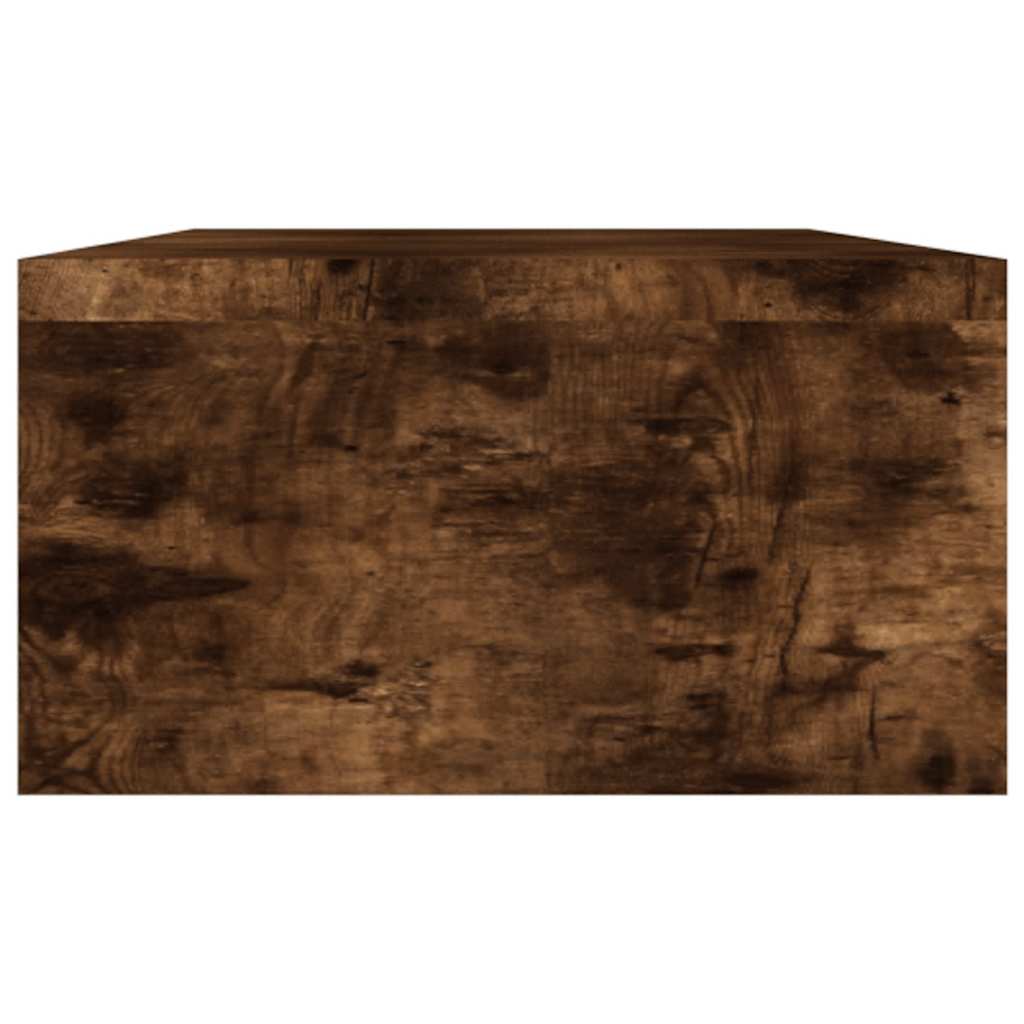 Skjermstativ røkt eik 100x24x13 cm konstruert tre