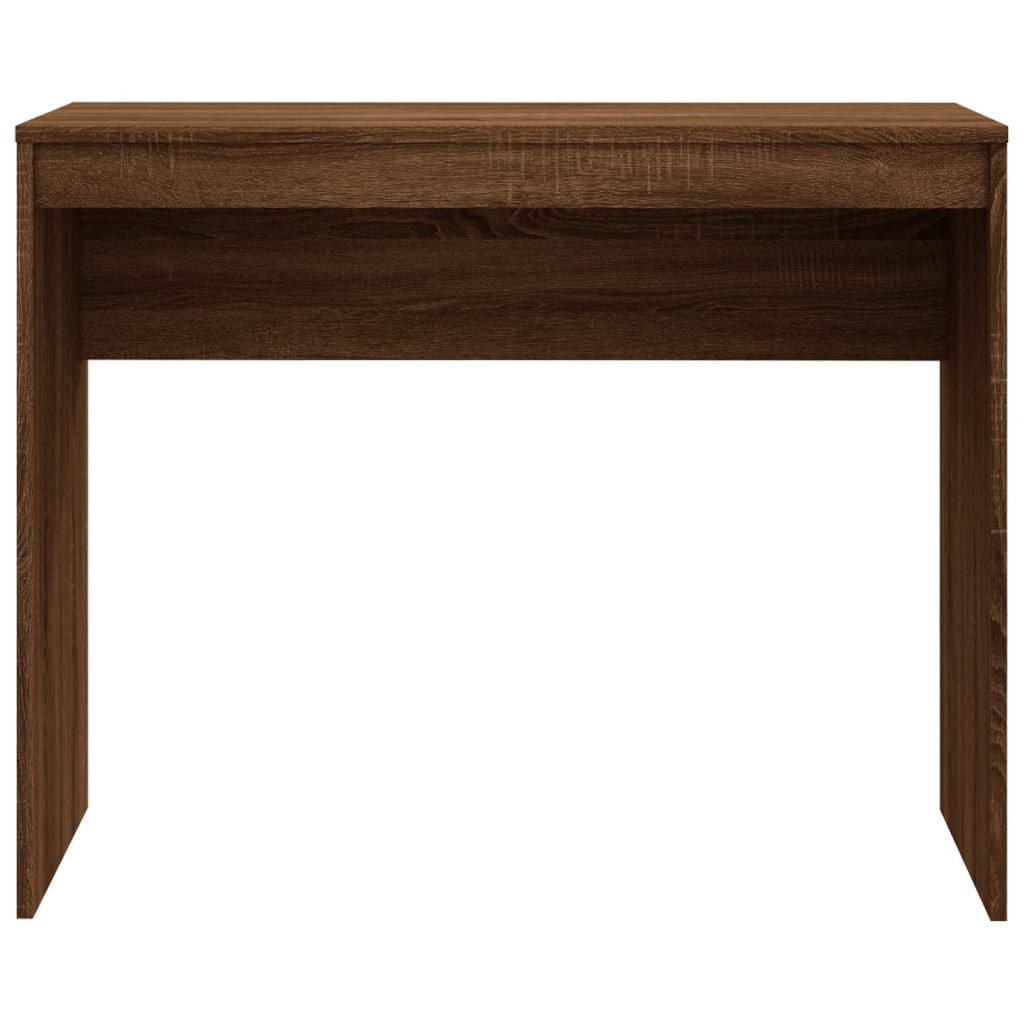 Skrivebord brun eik 90x40x72 cm konstruert tre