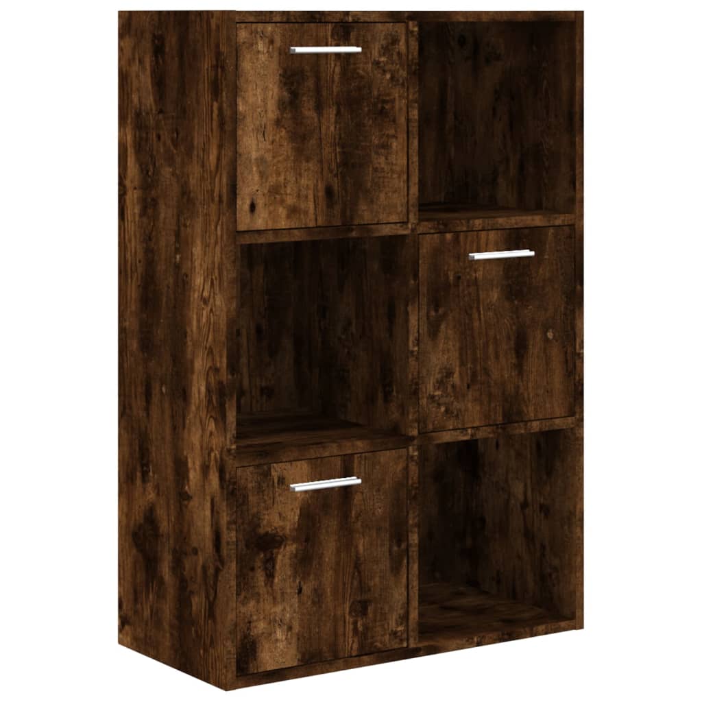 Oppbevaringsskap røkt eik 60x29,5x90 cm