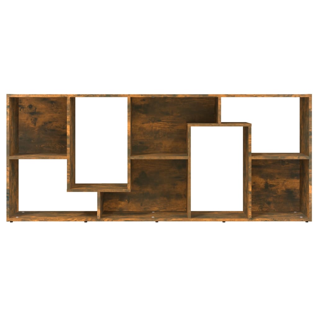 Bokhylle røkt eik 67x24x161 cm konstruert tre