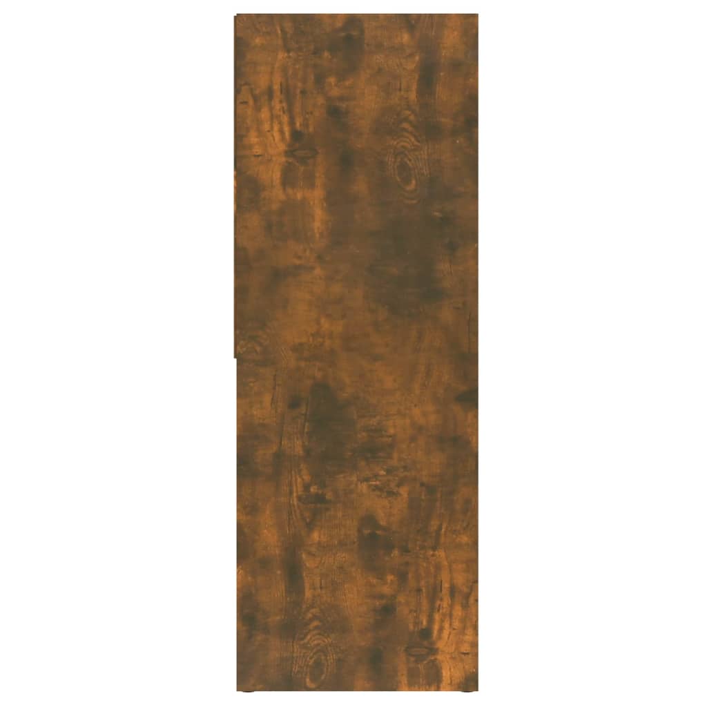 Bokhylle røkt eik 67x24x161 cm konstruert tre