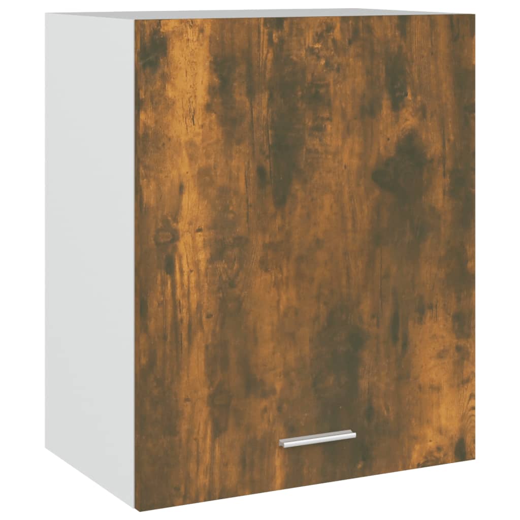 Vegghengt skap "Lyon" røkt eik 50x31x60 cm konstruert tre